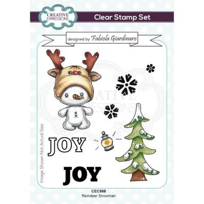 Creative Expressions Fabiola Giardinaro Clear Stamps - Reindeer Snowman